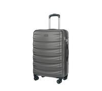 PUCCINI Polycarbonat Koffer Valencia Hartschalenkoffer Trolley Leicht Reisekoffer mit Zwillingsrollen M-L-XL (Anthrazit, L)