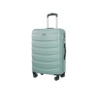 PUCCINI Polycarbonat Koffer Valencia Hartschalenkoffer Trolley Leicht Reisekoffer mit Zwillingsrollen M-L-XL (Grün, L)