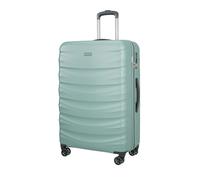 PUCCINI Polycarbonat Koffer Valencia Hartschalenkoffer Trolley Leicht Reisekoffer mit Zwillingsrollen M-L-XL (Grün, XL)