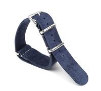 PUCHEN Weiches Wildleder-Armband, 18mm, 20mm, 22mm, 24mm, Nato-Uhrenarmband, Herrenuhr-Zubehör, Dunkelblau, 22mm