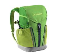 VAUDE Kinderrucksack Jungen & Mädchen Puck - komfortabler Wanderrucksack Kinder 10L, Wetterfester Schulrucksack mit Regenhülle & Lupe, viel Stauraum - apple