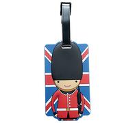 Puckator Gepäckanhänger aus PVC - Union Jack und Royal Guard