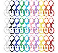 PUERHUACI Schlüsselanhänger Selber Machen,Schlüsselkarabiner,30 Stück Karabinerhaken Mit Drehgelenk,Schlüssel Karabiner,Schlüsselanhänger Diy,Schlüsselanhänger Ringe,Mini Karabiner