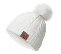 Puersit Bluetooth Beanie Mütze Kopfhörer Waschbare Freizeit Strickmütze Headset Geeignet für Outdoor-Sportarten Einzigartige Geschenke für Weihnachts, Geburtstag