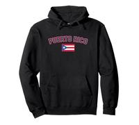 Puerto Rico Text und Flagge Design Boricua Pride Classic Pullover Hoodie