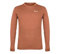 Salewa Langarmshirt Puez Melange Dry orange perlmuttfarben – Größe S