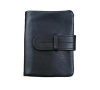 PUFAHAU Handgenähte Retro-Geldbörse aus Leder für Herren, Lange Geldklammer, Aufbewahrungstasche für Herren(B-11 * 9 * 2cm)