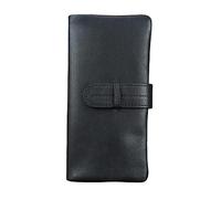 PUFAHAU Handgenähte Retro-Geldbörse aus Leder für Herren, Lange Geldklammer-Geldbörse für Herren, Aufbewahrungstasche für Herren(A-11 * 9 * 2cm)