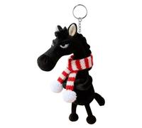 Pufei Cute Animal Key Ring Decor Multi-Purpose Lovely Arrogance Horses Keychain Doll Lucky Horse Pendant for Backpack Decorations