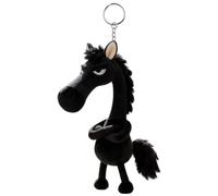 Pufei Cute Animal Key Ring Decor Multi-Purpose Lovely Arrogance Horses Keychain Doll Lucky Horse Pendant for Backpack Decorations