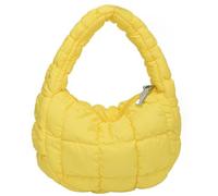 Puffer Bag Damen Mini Gesteppte Süße Bubble Handtasche Halbmond Handgelenk Satchel Y2k Geldbörse, hellgelb, Small, modisch