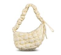 Puffer Bag gesteppte gepolsterte Tragetasche für Damen, Puffy Hobo-Geldbörse, leichte Daunen, Baumwolle, Crossbody-Tasche, Beige