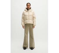 Outdoorjacke MARC O'POLO "mit wasserabweisender Oberfläche", Damen, Gr. 38, beige (smokey sands), Obermaterial: 100% Polyester. Füllung: 70% Daune, 30% Feder. Futter: 100% Polyester, unifarben, regula