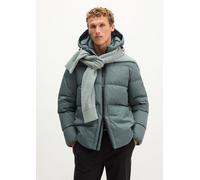 Outdoorjacke MARC O'POLO "mit abnehmbarer Kapuze", Herren, Gr. L, grün (skipping stone), Obermaterial: 100% Polyester. Füllung: 70% Daune, 30% Feder. Futter: 100% Polyester, unifarben, regular fit, el