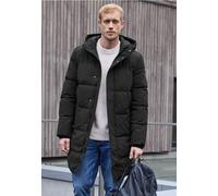 Steppjacke STREET ONE MEN, Herren, Gr. M (40), schwarz (brilliant schwarz), Web, Obermaterial: 58% Baumwolle, 42% Nylon. Futter: 100% Polyester. Füllung: 100% Polyester, unifarben, normal ca. Mitte Ob