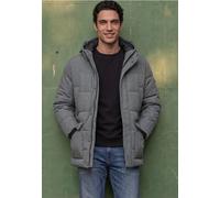 Steppjacke STREET ONE MEN, Herren, Gr. M (40), grau (ash grau melange), Stoff, Oberstoff: 100% Polyester. Futter: 100% Polyester. Füllung: 100% Polyester, meliert, normal ca. Mitte Oberschenkel, ohne