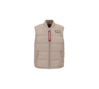 Blouson ALPHA INDUSTRIES "ALPHA Men - Vests Puffer Vest LW" Gr. S, beige (vintage sand) Herren Jacken Übergangsjacken (82824332-S)