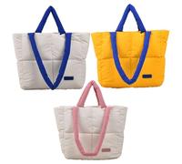 Puffy Shoulder Tote Bag - Puffer-Handtasche Für Damen, Gesteppte, Gepolsterte Tragetasche Mit Großem Fassungsvermögen, Trendige Freizeittasche, Bequemer Cloud-Stil | Vielseitige Tragetaschen Für Büche