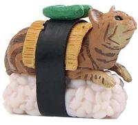 PULABO Katze Sushi Schlüsselanhänger Tier Anhänger Kette Kette für Damen Herren tragbar