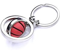PULABO Metall Spinning Basketball Schlüsselanhänger Inspirierende Schlüsselanhänger Ringe Geschenke für Basketball-Liebhaber langlebig
