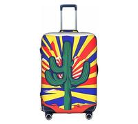PULaif Blaue Reisebox mit Musiknoten, Reisegepäckhülle, Koffer-Schutz, passend für 45,7 - 81,3 cm, Kofferhülle, Flagge Arizona, L