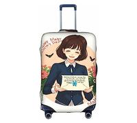 PULaif Schutzhülle für Reisekoffer, gestreift, passend für 45,7 - 81,3 cm, Schwarz / Weiß, Happy Mother Day, M