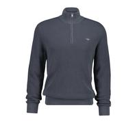 Pull mit halbem Reißverschluss aus strukturiertem Strick Gant Gris M