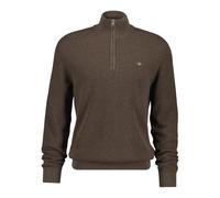Pull mit halbem Reißverschluss aus strukturiertem Strick Gant Marron S