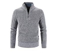 Pulli Herren Winter Regular Fit Pullover Strickpullover Casual Einfarbig Sweater Sweatshirt Crew Neck Winterpullover Rollkragenpullover Sweatshirts Baumwolle Feinstrick Herrenpullover Arbeitspullove