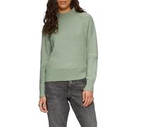 Melierter Strickpullover mit Stehkragen XXL grün