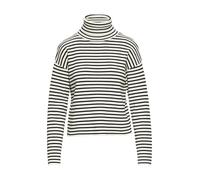 Rollkragenpullover mit Rippstruktur 42 schwarz