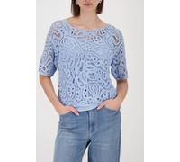 Strickpullover MONARI, Damen, Gr. 34, hellblau, Strick, Obermaterial: 100% Viskose, unifarben, regular fit taillenbedeckt, Rundhals, eingesetzt Rippstrickbündchen, Pullover Strickpullover, Regular fit