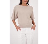 monari - Strickpullover mit Lurex sand - Gr. - 36