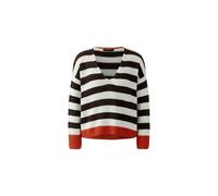 Oui - Pullover white brown - Gr. - 36