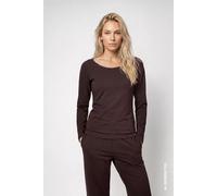 monari - Basic-Langarmshirt black coffee - Gr. - 42