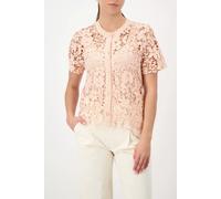 monari - Strickjacke mit Spitze summer peach - Gr. - 42