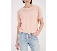 monari - Ajour-Strickpullover mit Strasssteinen summer peach - Gr. - 44