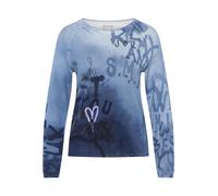 Rabe Strickpullover Pullover Damen Dunkelblau Größe 46, 98% Baumwolle, 2% Metallic-Garn