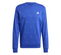 Pullover adidas Seasonal Essentials Monogram Graphic Blau XL