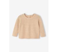 Pullover aus Ajourstrick Mädchen Baby beige Gr. 56 von vertbaudet