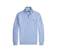 Polo Ralph Lauren Troyer-Pullover aus Baumwolle hellblau Größe L