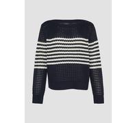 Pullover aus leichtem Lochstrick mit dekorativen Knöpfen 40 blau 2159608.59X2.40