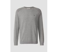Pullover aus Moulinéstrick mit Crew Neck und Raglanärmeln 3XL grau 2178364.97X0.3XL