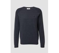 Pullover aus Moulinéstrick mit Crew Neck und Raglanärmeln XXL schwarz 2168813.99X0.XXL