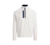 RLX Ralph Lauren Luxury Jersey Half Zip Ceramic White Weiß L