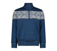 Pullover aus Strick mit Reißverschlusskragen CMP Bleu 3XL