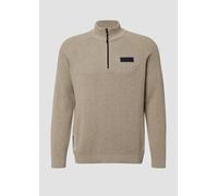 Pullover aus Strukturstrick mit Troyer-Kragen 3XL Beige 2170223.80W0.3XL