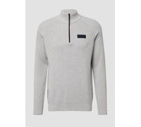 Pullover aus Strukturstrick mit Troyer-Kragen 3XL grau 2170223.94W0.3XL