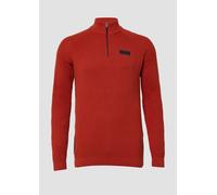 Pullover aus Strukturstrick mit Troyer-Kragen 3XT rot 2174108.3529.3XT