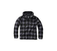 Brandit Teddyfleece Worker Pullover – Synthetik – Schwarz/Grau – Herren XL